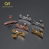 Custom Cursive Name Earrings Personalized Stud Earings Gift
