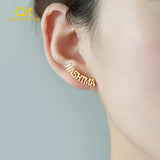 Custom Cursive Name Earrings Personalized Stud Earings Gift