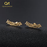Custom Cursive Name Earrings Personalized Stud Earings Gift