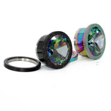 Stainless Steel Zircon Ear Plugs Body Jewelry, 6mm-16mm