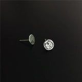 S925 Sterling Silver Tiger Tiny Stud Earring
