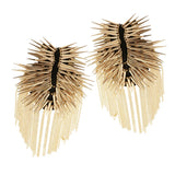 Punk Goth Rivet Spike Stud Epaulet Shoulder Board Mark Costume Accessory