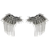 Punk Goth Rivet Spike Stud Epaulet Shoulder Board Mark Costume Accessory