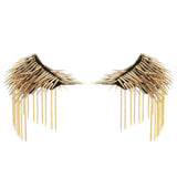 Punk Goth Rivet Spike Stud Epaulet Shoulder Board Mark Costume Accessory