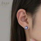 S925 Solid Silver Star Stud Earring for Women