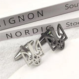 Solidarity With Ukrainian Tryzub Cufflinks Men's Silver Jewelry