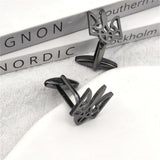 Solidarity With Ukrainian Tryzub Cufflinks Men's Silver Jewelry