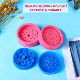 Resin Mold Herb Spice Crusher Silicone Mould Colorful Baking Tools