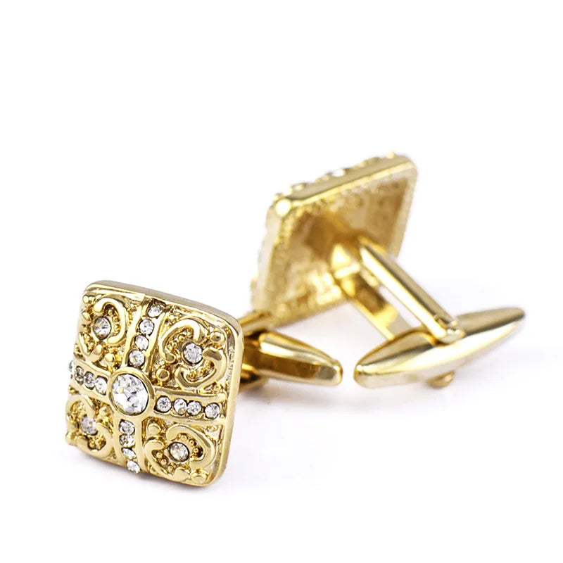 Crystal Sleeve Nails Cufflinks Men's Shirt Buttons