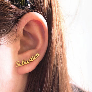 Personalized Name Stud Earrings for Women - Bridesmaid Gift