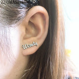 Personalized Name Stud Earrings for Women - Bridesmaid Gift