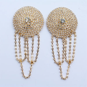 Rhinestone Bra Chain Nipple Cover Jewelry