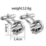 Metal Knots Enamel Cufflink Shirt Suit Accessories Wedding Jewelry