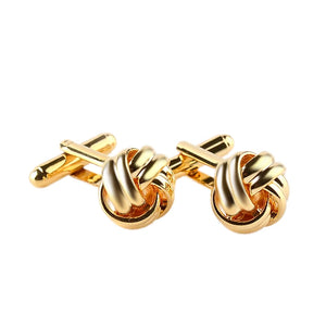 Metal Knots Enamel Cufflink Shirt Suit Accessories Wedding Jewelry
