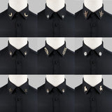 Men Women Suit Collar Pin Tree Leaf Dragon Leopard Brooches