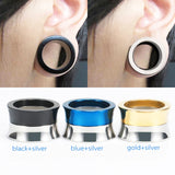 Stainless Steel Ear Flesh Tunnel Men Women Ear Gauges Earrings