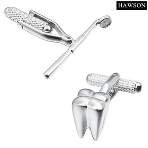 Plain Metal Men Cufflinks with Box - Unique Design
