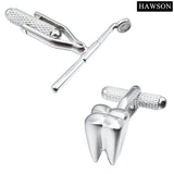 Plain Metal Men Cufflinks with Box - Unique Design