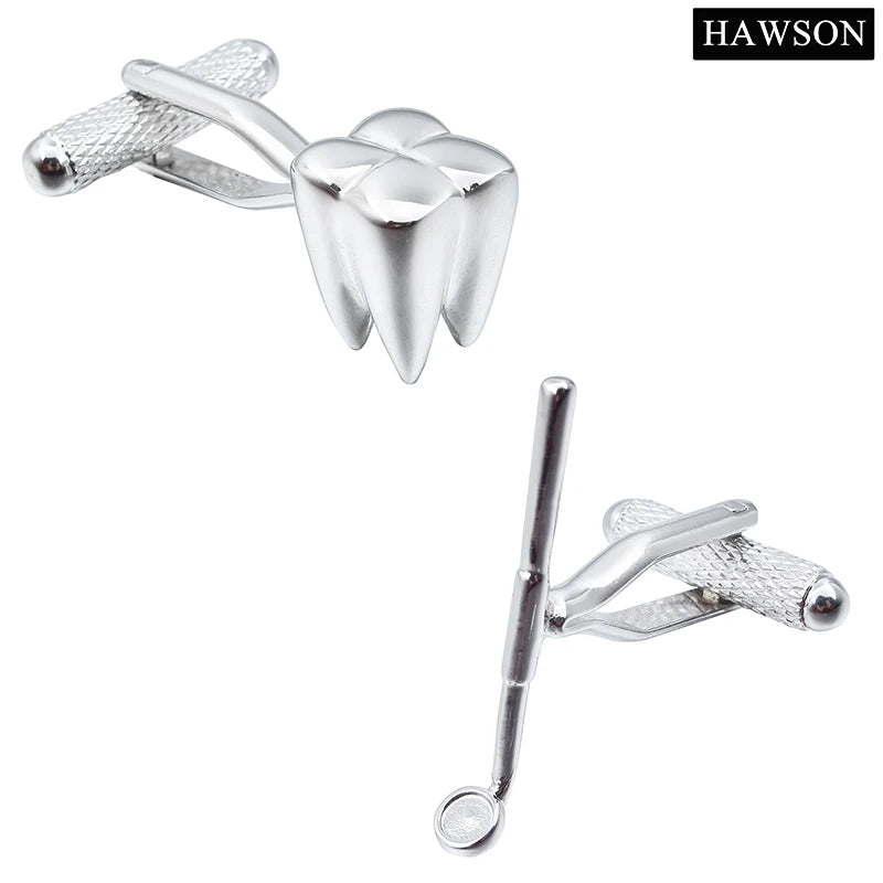 Plain Metal Men Cufflinks with Box - Unique Design