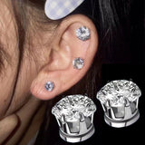 Magnetic Earrings Ear Clips Crystal Stone Stud Clip No Piercing Jewelry