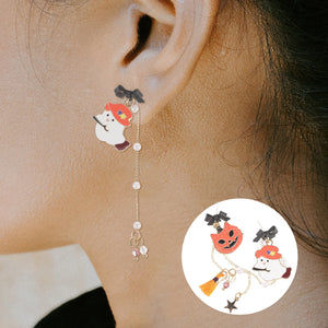 Women Halloween Drop Earrings Asymmetrical Earrings for Girls
