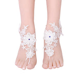 Bridal Beach Foot Jewelry Chain Wedding Anklets Lace Decor
