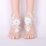 Bridal Beach Foot Jewelry Chain Wedding Anklets Lace Decor