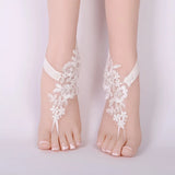 Bridal Beach Foot Jewelry Chain Wedding Anklets Lace Decor