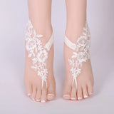 Bridal Beach Foot Jewelry Chain Wedding Anklets Lace Decor