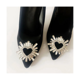 Heart Shape Rhinestone Shoe Clips DIY Jewelry Accessories