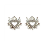 Heart Shape Rhinestone Shoe Clips DIY Jewelry Accessories