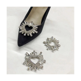 Heart Shape Rhinestone Shoe Clips DIY Jewelry Accessories