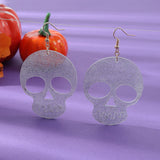 Halloween Skull Acrylic Earrings for Women