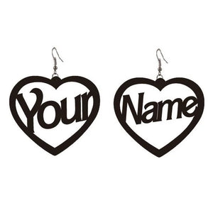 Custom Cursive Name Hoop Earrings for Women, Personalized Initial Nameplate Gift