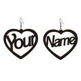 Custom Cursive Name Hoop Earrings for Women, Personalized Initial Nameplate Gift