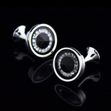 Crystal Sleeve Nails Men's Shirt Cufflinks Buttons Jewelry Accessories