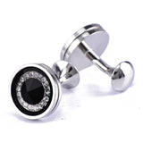 Crystal Sleeve Nails Men's Shirt Cufflinks Buttons Jewelry Accessories
