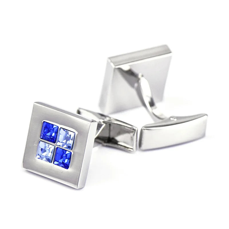 Crystal Sleeve Nails Cufflinks Men's Shirt Buttons Jewelry