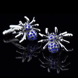 Spider Crystal Sleeve Nails Men's Cufflinks Buttons Jewelry