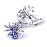 Spider Crystal Sleeve Nails Men's Cufflinks Buttons Jewelry