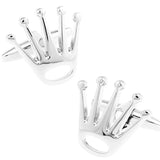 Crown Sleeve Nails Men's Shirt Cufflinks Buttons Jewelry