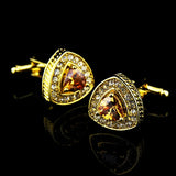 Crystal Zircon Nails Cufflinks Buttons Jewelry