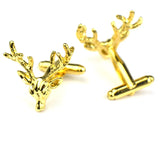 Deer Men's Shirt Cufflinks for Christmas Gift