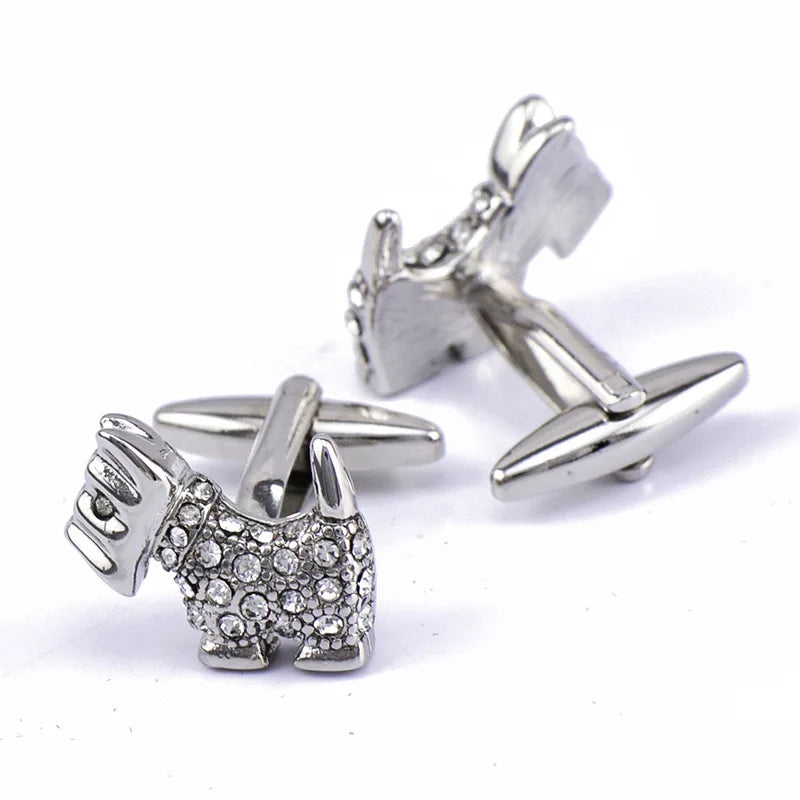 Dog Sleeve Nails Cufflinks for Men's Shirt