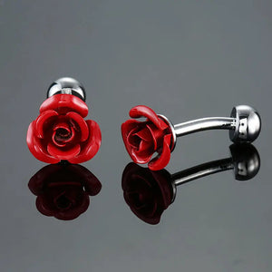 High Cufflinks Rose Champagne Four-leaf Clover Cuff Links For Mens French Shirt
