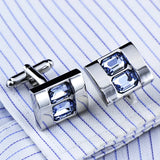 Crystal Sleeve Nails Cufflinks Buttons Men's Shirt Jewelry