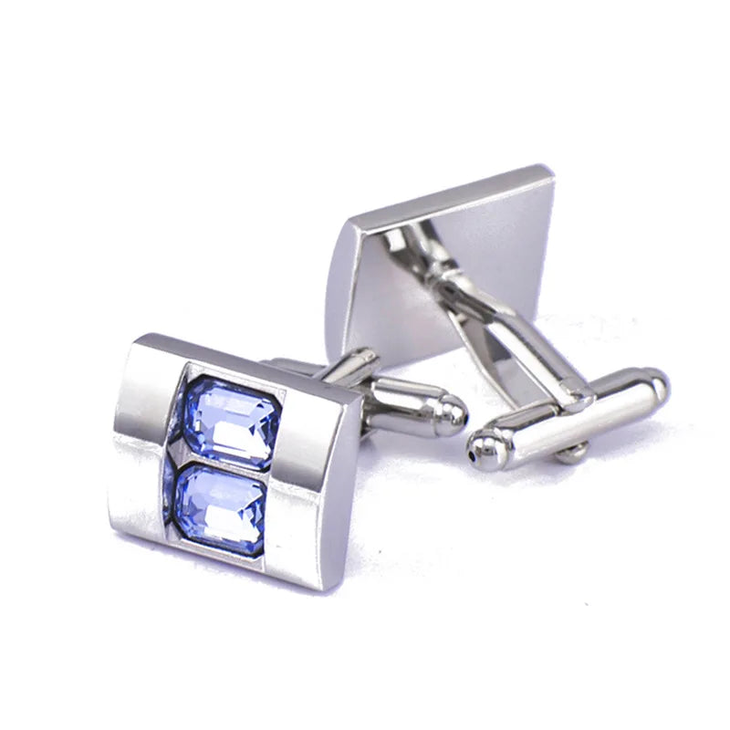 Crystal Sleeve Nails Cufflinks Buttons Men's Shirt Jewelry