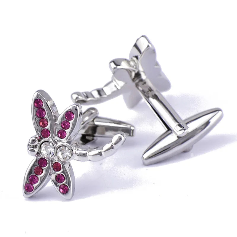 Dragonfly Cufflinks Buttons Men's Jewelry Christmas Gift