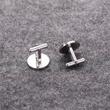 Personalized Stainless Steel Cufflinks Square Round Name Date