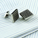 Retro Laser Pattern Sleeve Nails Men's Shirt Cufflinks Buttons